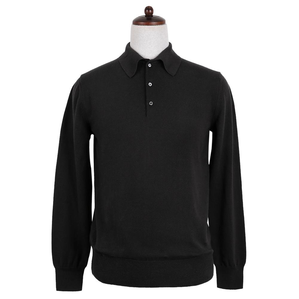 Solti 14Gg Polo Collar Knit (Black)