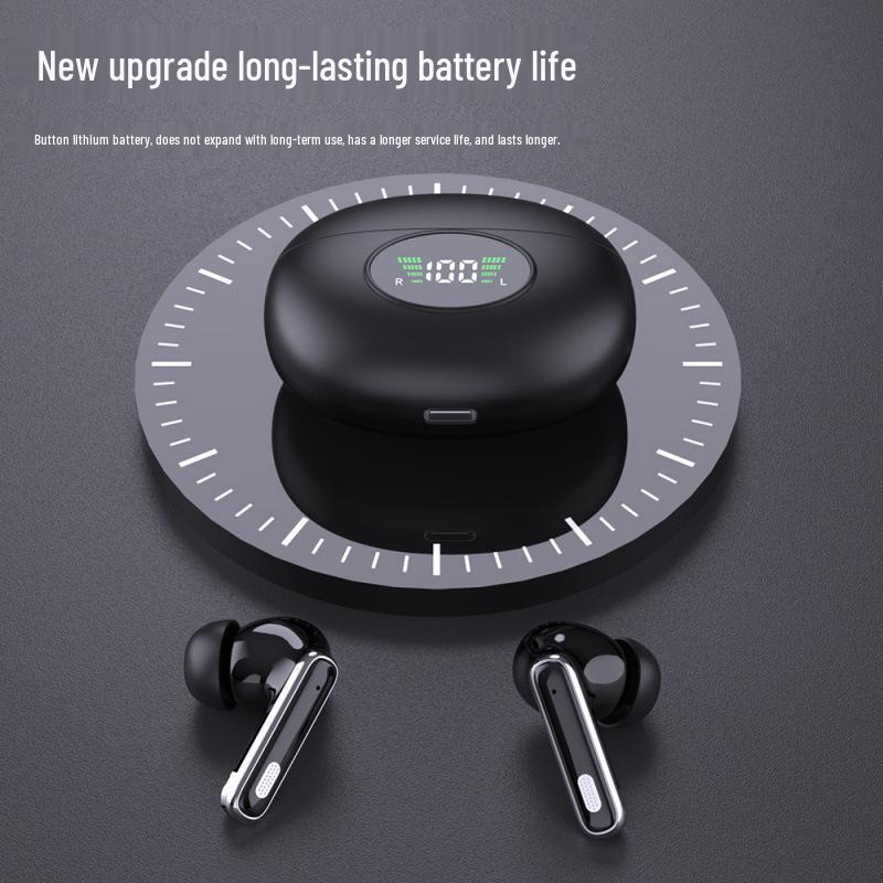 Wireless Bluetooth In-Ear Headphones with ANC, Digital Display, Long Battery Life, and Sports Fit