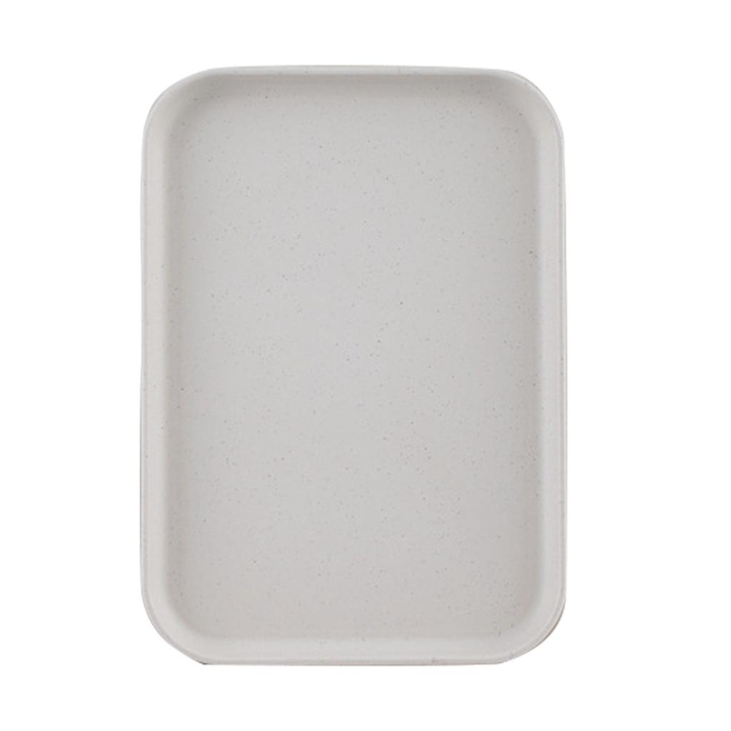 Kuchyňský servírovací tác Pšeničná sláma Obdélníkový Severský styl Cupcake Ovoce Svačina Čajový tác pro Domov