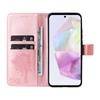 Etui na telefon Samsung Galaxy A36 5G ze stojakiem Wzór drzewa dla kota Skórzany portfel Pokrowiec na telefon komórkowy