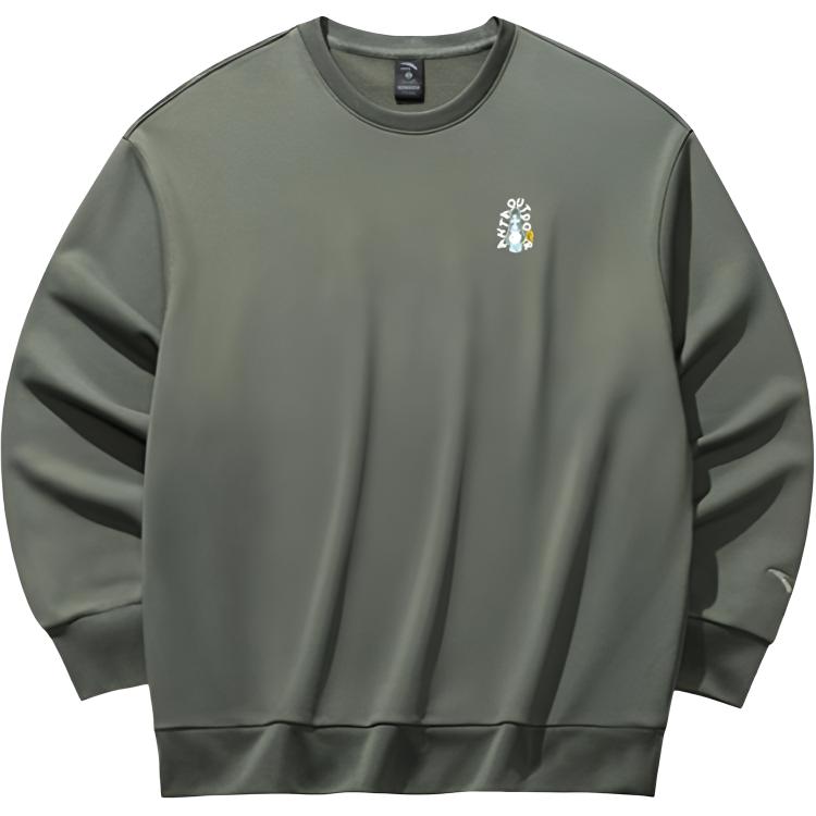 

Anta Серия Outdoor Пуловер с круглым вырезом С принтом букв Универсальный Удобный Свободный Повседневный Простой Спортивный свитшот Женский свитшот 962536701-3 XL