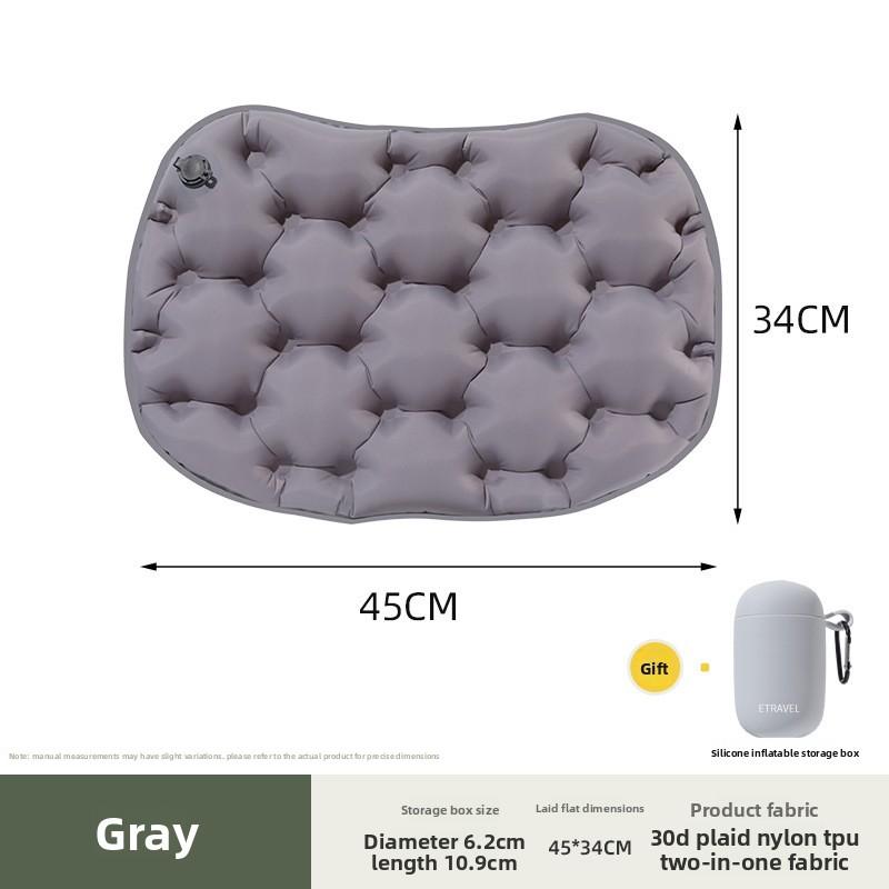 Outdoor Inflatable Seat Cushion, Camping and Picnic in The Wild, Single-person Portable Fart Cushion, Easy To Store, Thickened Travel Seat Cushion