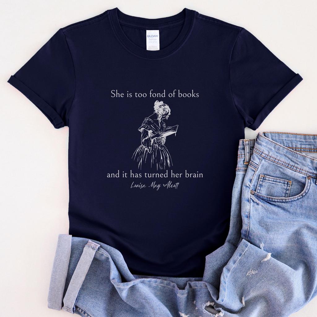 Maglietta Divertente da Lettura per Donna Ottimo Regalo per Amanti dei Libri Stile Vittoriano Maglietta con Citazione Letteraria per Donna