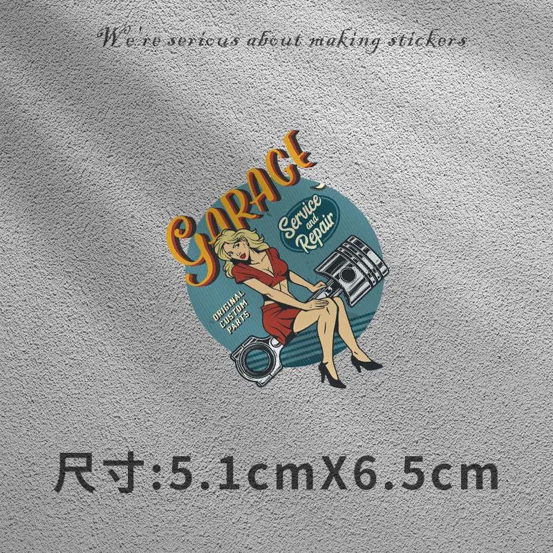Retro fashion Retro Fuel Tank Stickers Motorcycle Electric Car Body Stickers Motorcycle Helmet Personalized Creative Stickers