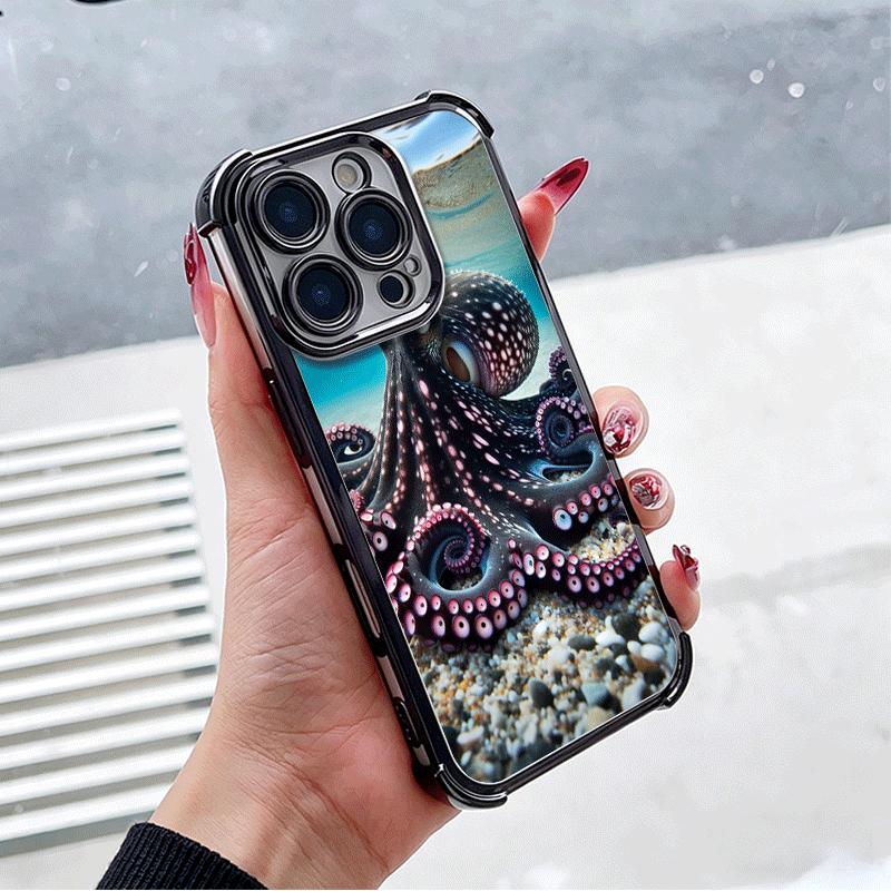 Ocean Octopus Marine Life Soft Phone Case For Xiaomi Poco X7 X8 Pro Max X6 X5 X3 F8 Ultra F7 M8 M7 M5S Redmi 15C 15A 15 14C 13C