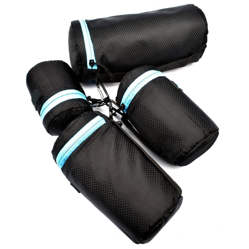 Camera Lens Pouch for Case Univeral for Telephoto Zoom Lens Zipper Bag Nylon Thickened Lens Protective Bag