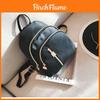 Zaino da Donna alla Moda Urban Chic in Nylon Nero Impermeabile Design Leggero