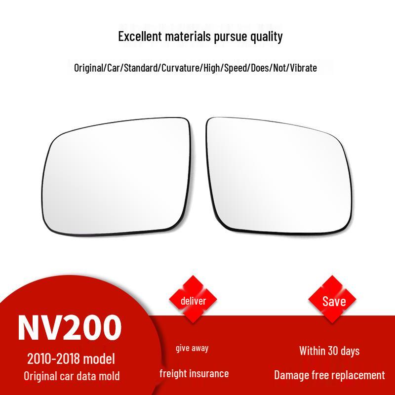 

Compatible Rear View Mirror Lens for 2010-2018 NV200 (Left & Right) Original Left Driver
