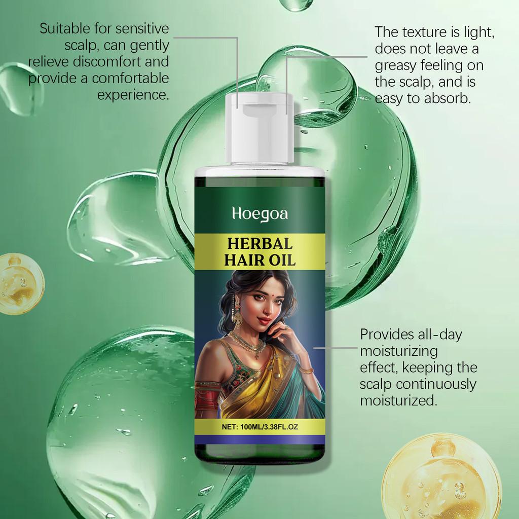 Hoegoa Herbal Hair Oil For Gentle Cleansing And Nourishing Dry Split Ends 100ml