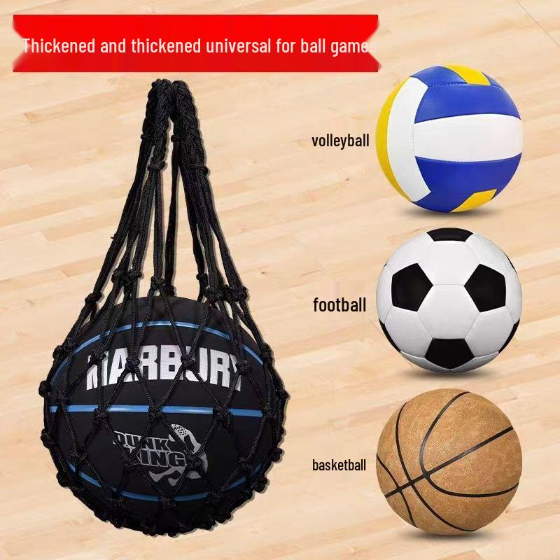 Portable Sports Equipment Bag - Large, Thickened Mesh for Football, Basketball, Volleyball