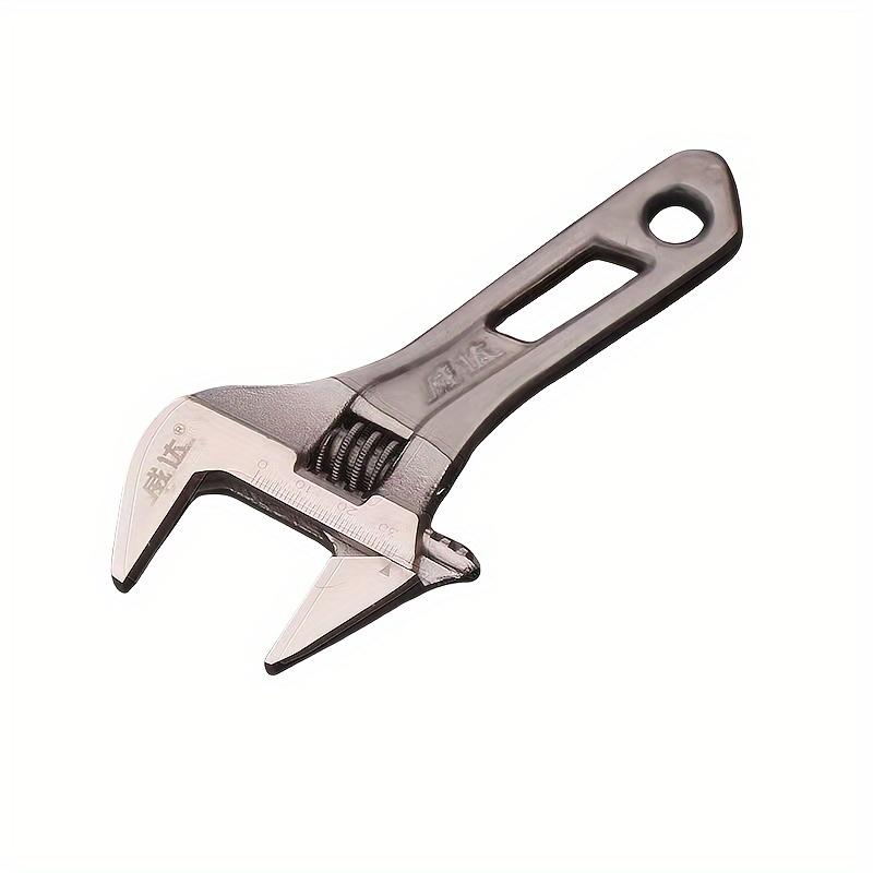 Regulowany Mini Lekki Wielofunkcyjny Klucz, 4/5/6/8 Calowy, Powierzchnia Czarny Nikiel, Odporny na Rdzę, Duże Otwarcie