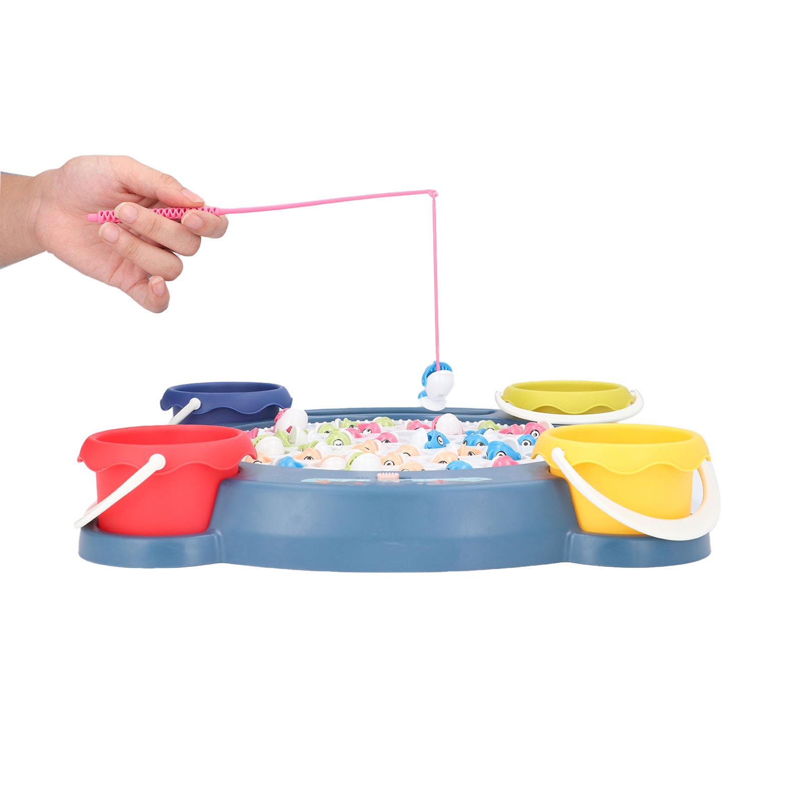 Магнитная вращающаяся доска-рыбка, вращение на 360 градусов, 3 скорости, электрическая магнитная игра в рыбалку для малышей, тренировка координации рук и глаз