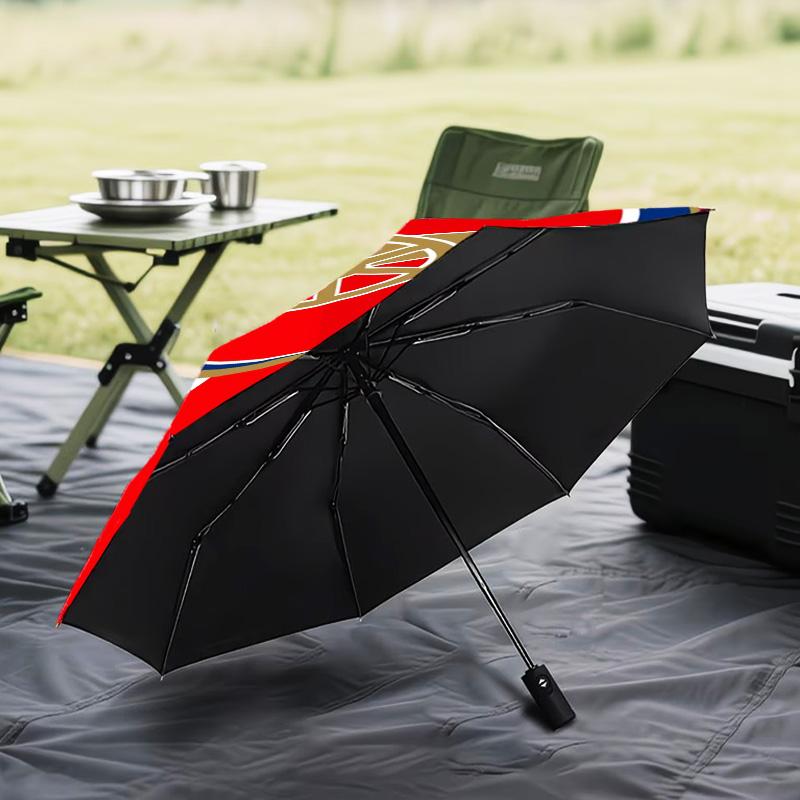 1PC Arsenal Football Club Crest Printed Umbrella Folding umbrella, automatic umbrella 8-Frame for Travel, camping Fan gifts Christmas Gifts