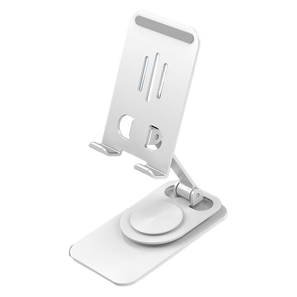 Phone Holder 360 degrees Rotation Height   Foldable Portable Metal Desk Phone Dock Holder for Phone Tablet