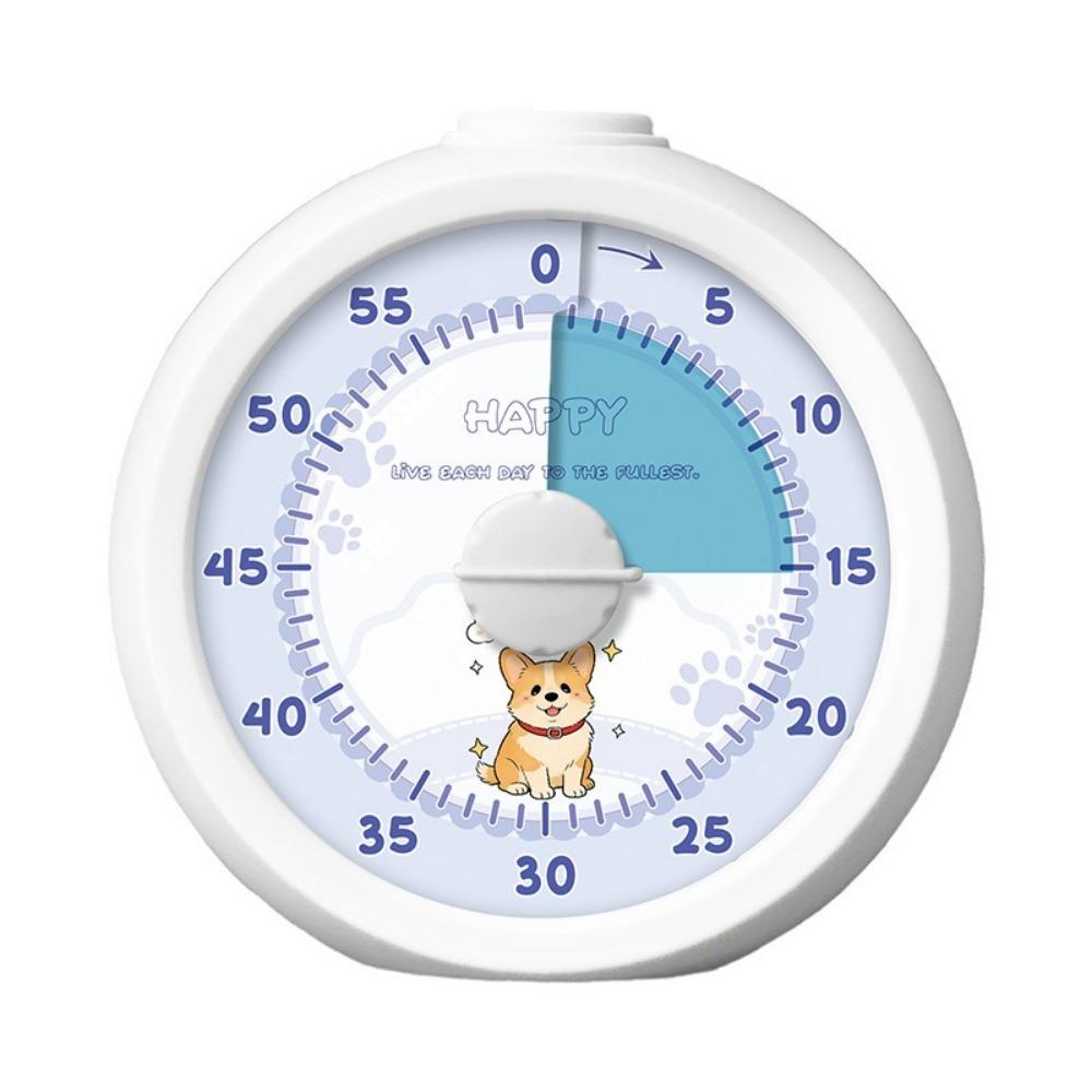 Portable Visual Timer Silent Operation Kitchen Timer Student Timer Countdown Alarm Clock Kids белый