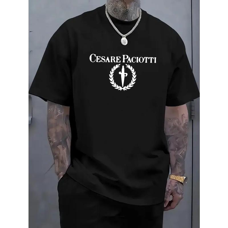 Men'S Casual Short Sleeve T-Shirt | Fashionable, Crew Neck, Slight Stretch Fabric, Suitable for Running, Fitness, Parties, and Vacations