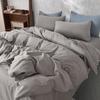 Solid Color Pattern Bedding Three-Piece Quilt Cover