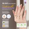 Saviland Nail Glue Gel Diamond Pink Nail Starter Gel Nail Fake Acrylic Thick UV Curing Nail Gel Fake Nail DIY Art Kit 4-in-1 Press-On Kit