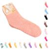 1 Pair Comfortable Home Women Multi-color Mid Pair Comfortable Calf High Socks Coral Fleece Floor Antiskid Casual Socks