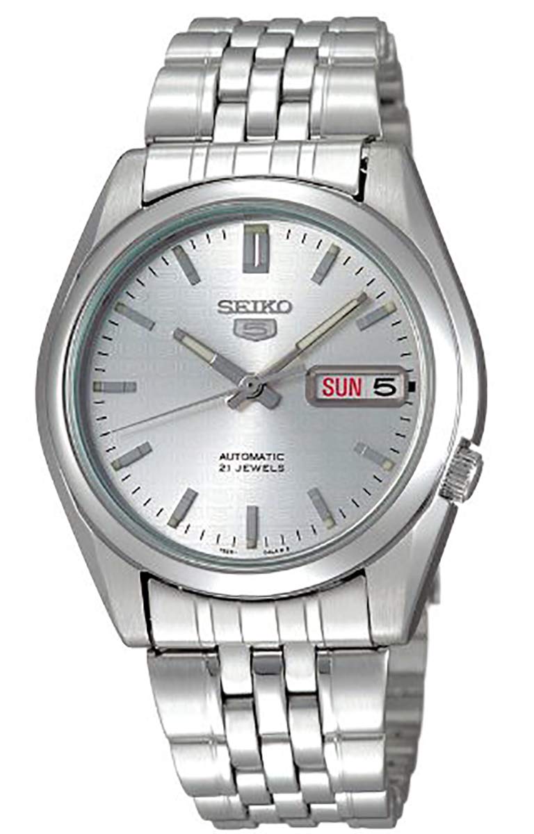 Seiko 5 Automatic Men s Wristwatch SNK355K1 Silver