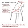 1/2/4/6Pcs Leaves Jacquard Chair Cover Stretch Duckbill Curved Dining Chair Slipcover Anti-Dirty Chairs Covers For Wedding El