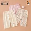 Kinder-Baumwoll-Pyjamashorts - Cartoon-Print, Locker und Leicht für den Sommer