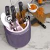 Divided Rotating Utensil Holder Plastic Cutter Storage Rack Chopstick Storage Box  Countertop