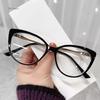 Blue Light Glasses Women Fashion Cat Eye Glasses Transparent Female Vintage Anti Fatigue Computer Eyeglasses Men Plain Glasses