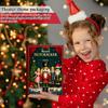 Nutcracker Advent 24-Days Acrylic 2D Flat Christmas Nutcracker Ornaments Holiday New Year Pendant Advent for Car Home Dorm