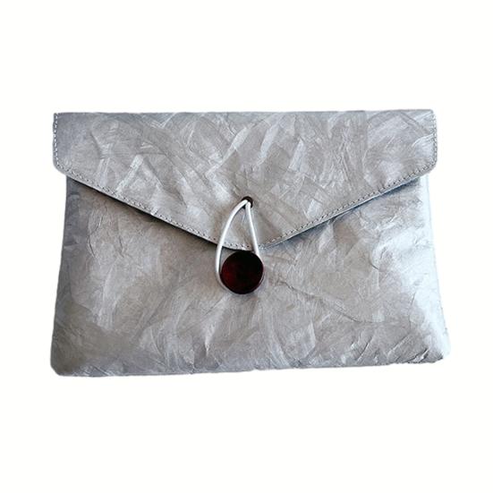 Dossier en Papier Tyvek avec Chemise Enveloppe Portfolio Imperméable avec Fermeture à Bouton Housse de Protection Portable pour Tablette IPad Documents