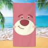 Cute Strawberry Bear Beach Towel Microfiber Printed Children'S Trumpet Cartoon Bear Beach Towel