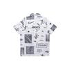 Nike Woven Soccer/Football Athleisure Casual Sports Printing lapel Shirt White Men's DA1474-100