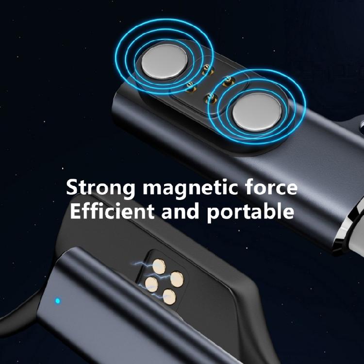 Portable Magnetic Charging Cord Connector Type C to 4pin Conversion Adapter for Wireless Bone Conduction Headphones