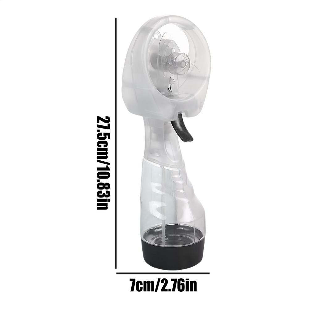 1pc Handheld Spray Fan Water Spray Mist Fan Student Dormitory Mini Fan Summer Supplies Cooling Tools Outdoor Small Fan Portable белый