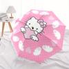 1pc Hello Kitty Heart Pink Background Umbrella with Plastic Handle,Suitable for All Seasons Home Travel Outdoor UmbrellaSanlio713