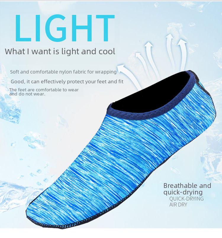 Unisex Beach Socks: Non-Slip, Soft Sole Swimming & Snorkeling Shoes for Men, Women & Kids - Ideal for Diving, Wading, and Stream Tracing.