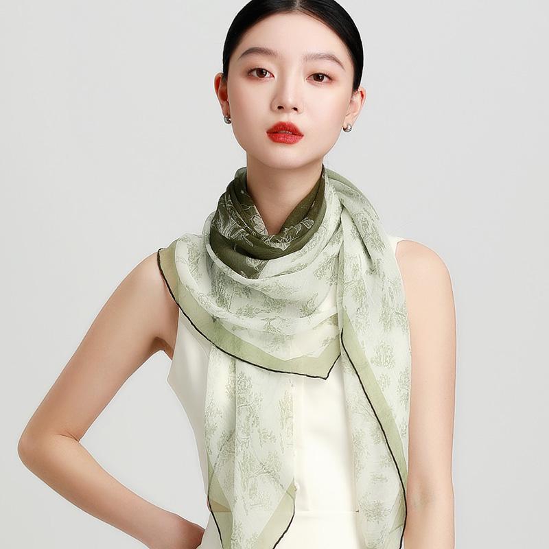 Handmade 100% Mulberry Silk Square Scarf Shawl