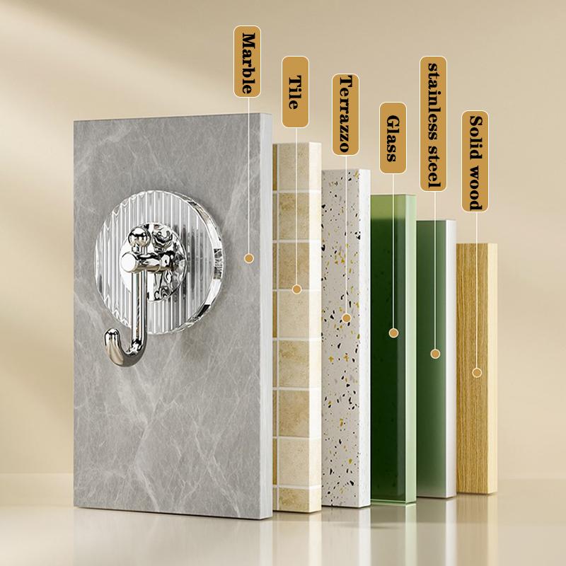 Strong Multi Functional No Drill Wall Mounted Traceless Adhesive Hooks For Bathrooms Bedroom Living Room Home