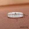 Diamond Geometric Ring For Women, Sparkling Temperament French Versatile Jewelry, Fashion Daily Accessories