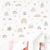 1PC Boho Colo Rainbow Cloud Star Wall Stickers for Waterproof Removable PVC Kids Room Kindergarten Home Decoration
