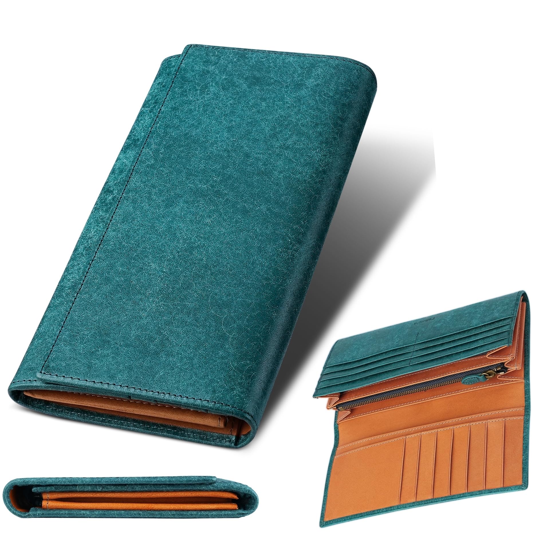 

Гаманець Long Coin Large 21 Easy to Italian Made by Top Leather Genuine YKK Zipper [Fabrizio], чоловічий, жіночий, гаманець, двоскладний, з вставками, гаманець, тонкий,