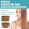 Protein Straightening Hair Cream Smooths Frizz, Repairs Split Ends and Damaged Hair, and Provides No-stretch Hair Treatment.