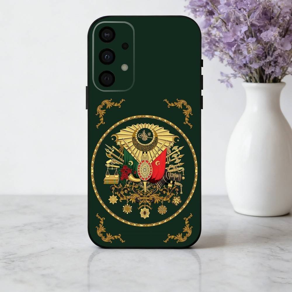 emblem historical Ottoman Empire Coat Of ArmsPhone Case For Samsung Galaxy A73,A72,A71,A70,A53,A52,A51,Soft Silicone Black Cover