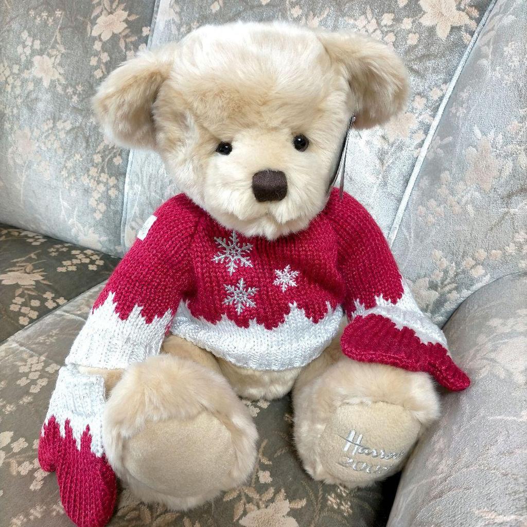 [USED] Excellent condition Harrods Teddy Bear Christmas Year Bear 2008 Limited Edition