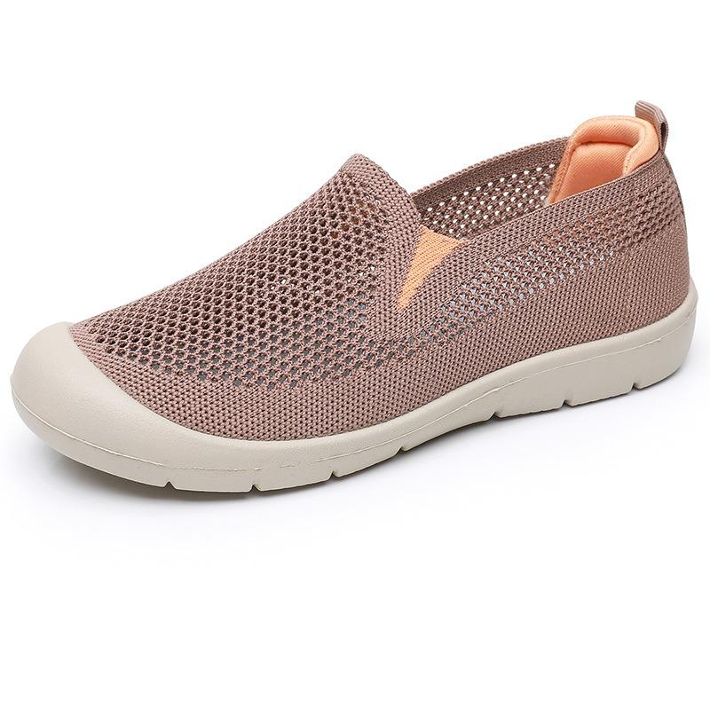 New Summer Old Beijing Cloth Shoes Women's Shoes Breathable Casual Middle and Old Walking Shoes Hollow Mesh Soft Sole Mother Shoes
