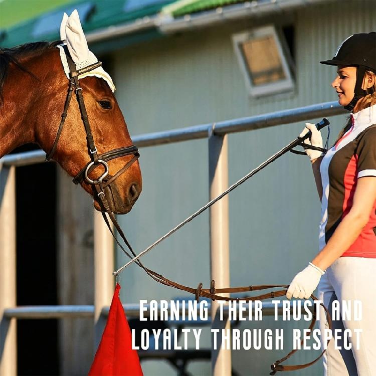 Portable Equestrian Training Flag Horse Training Flags With Telescopic Flagpole Portable Horseback Riding Gear