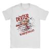 Blood Never Lies Dexter Morgan T-Shirts Horror Movie Fun Cotton Tee Shirt Round Neck Short Sleeve Men T Shirt Clothing