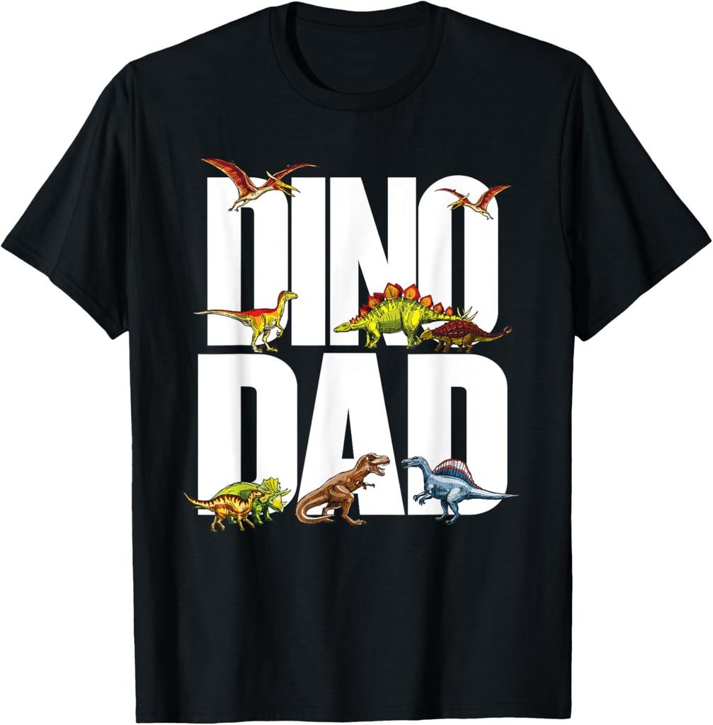 Family T-Shirt Mama Saurus Daddy Saurus Dad Dinosaur Birthday Family Matching T-Shirt Kawayi Custom T-Shirt Ropa Hombre