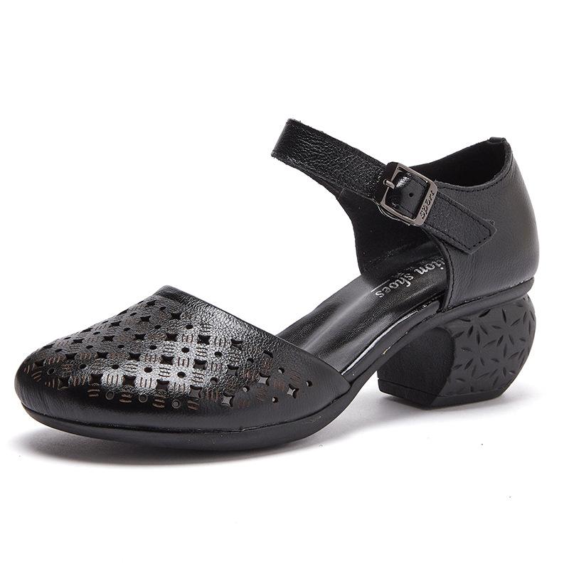 Damesko Sommer Hulesko Sandaler Hode Kuskinn Sandaler