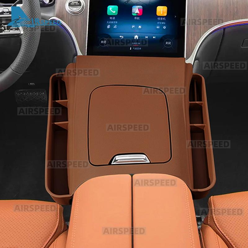 Silicone Car Central Console Storage Box LHD For Mercedes Benz GLC Class X254 GLC260 GLC300 2024 2025 Organizer Accessories